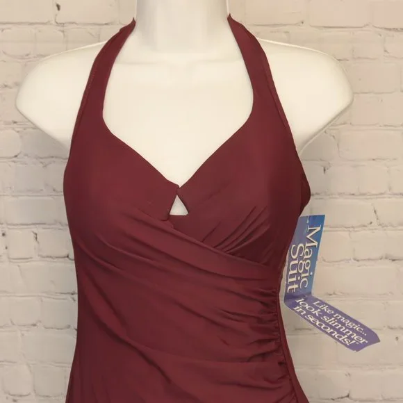 NWT Womens 10 Purple Miracle Suit and Matching Swim Skirt Size M - Picture 9 of 9